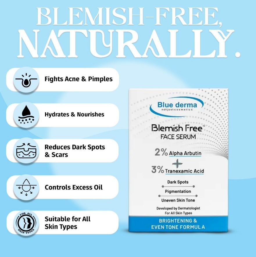 Blue Derma Blemish Free Face Serum - 30 ml