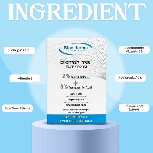 Blue Derma Blemish Free Face Serum - 30 ml