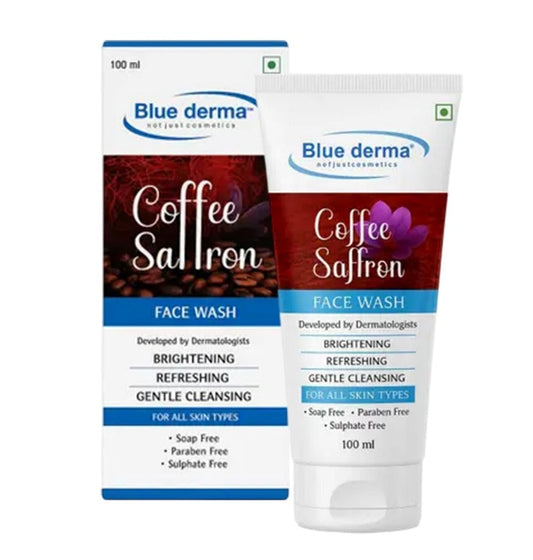 Blue Derma Coffee & Saffron Face Wash - 100 ml