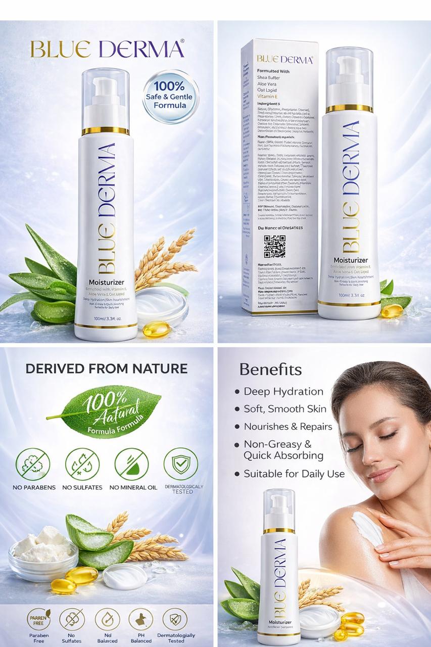 Blue Derma Moisturizer - 100 ml